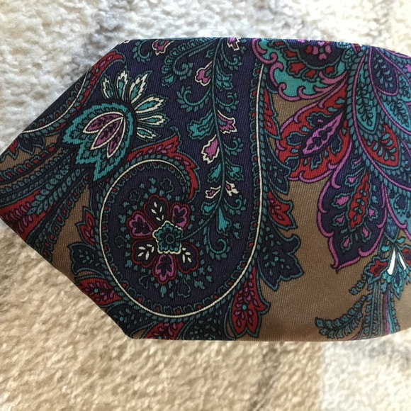 Dior Multicolor Paisley Silk Tie - Picture 2 of 7